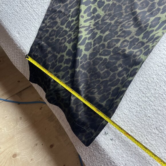 TP Traffic People Women's Wide Leg Green Leopard AOP Pantsuit / Jumpsuit Sz S - Picture 9 of 11